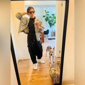 Oak and Fort Satin Cargo Pants Size Small